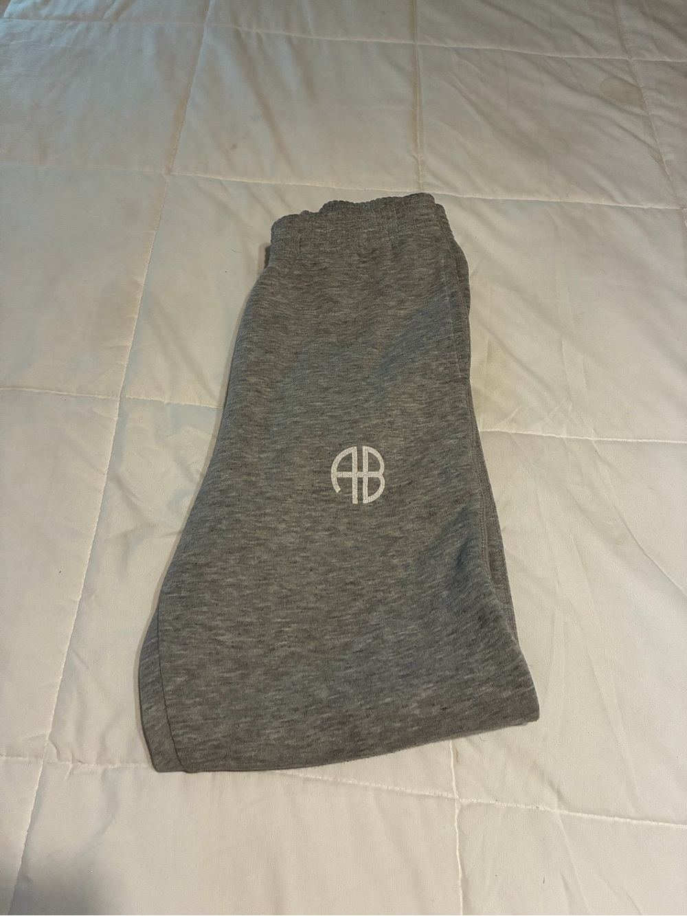 Anine Bing Gray Logo Sweatpants
